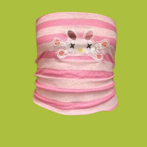 pink bunny crossbones tube top